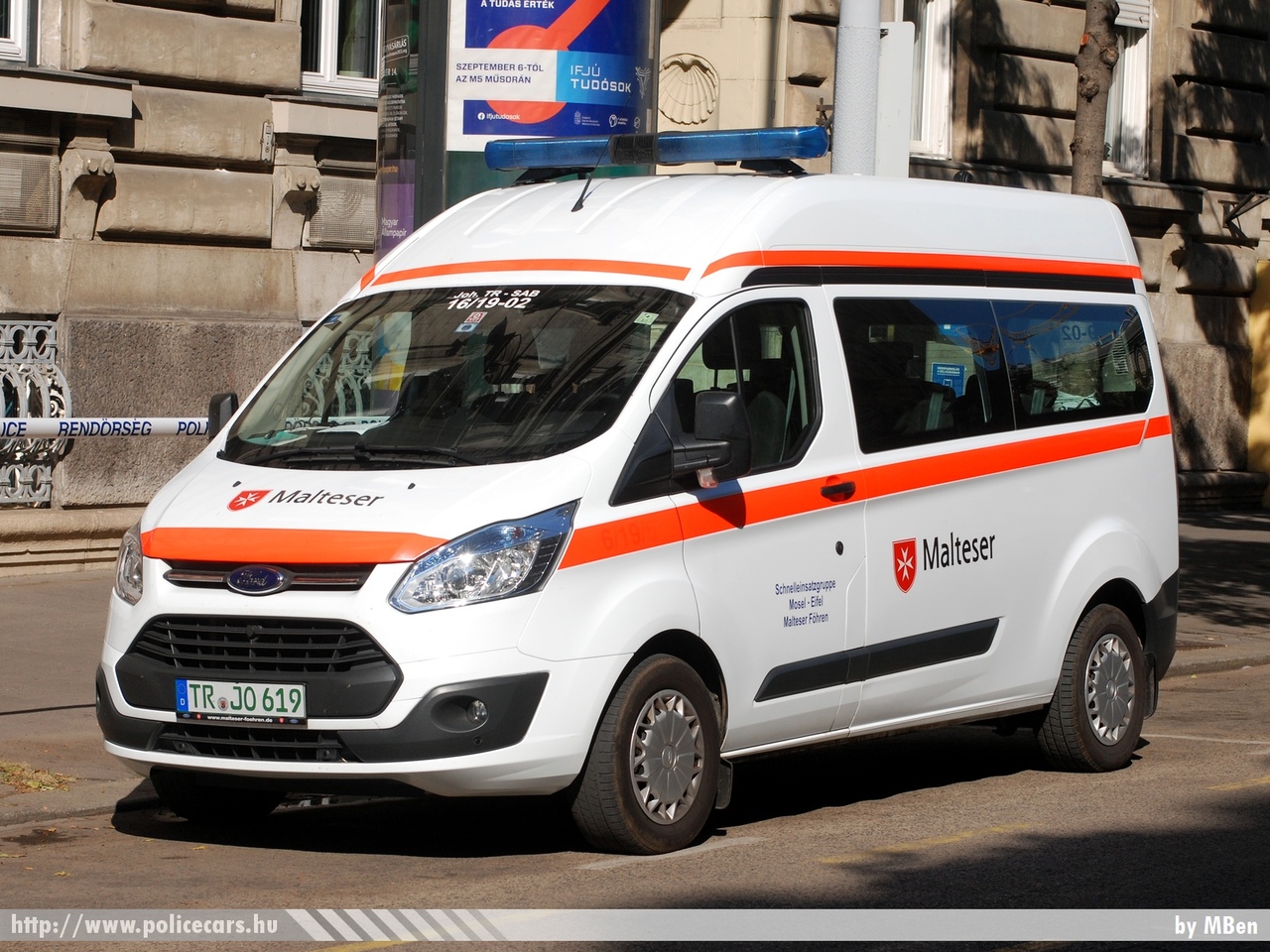 Ford Transit, Malteser Föhren, fotó: MBen
Keywords: ambulance német Németország mentő mentőautó Germany german