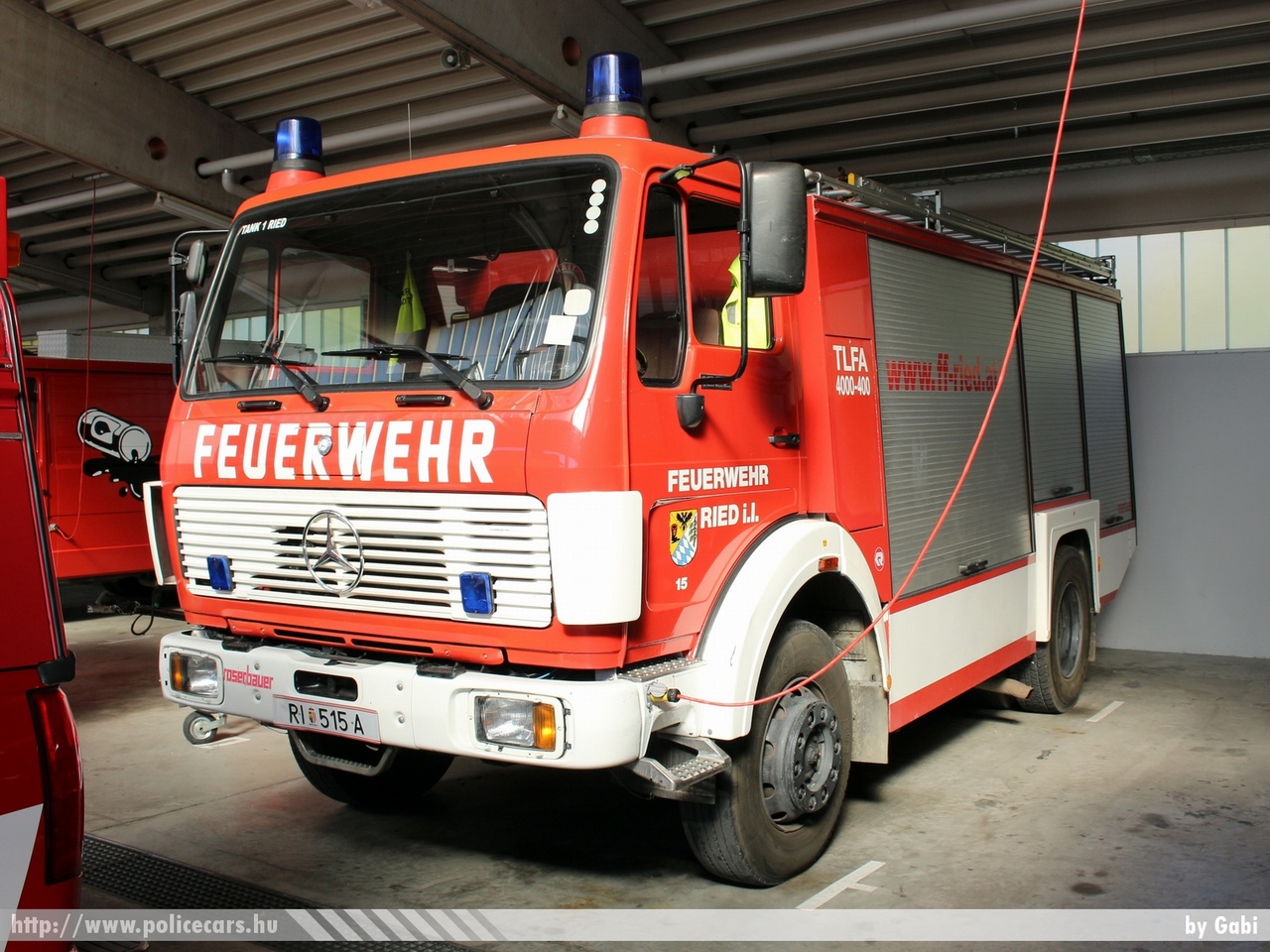 Mercedes 1222 Rosenbauer, Ried, fotó: Gabi 
Keywords: osztrák Ausztria tûzoltó tûzoltóautó tûzoltóság