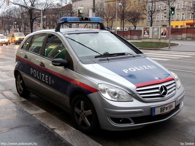 Mercedes-Benz B, fotó: Dexter
Keywords: rendőr rendőrautó rendőrség osztrák Ausztria BP194 police policecar Austria