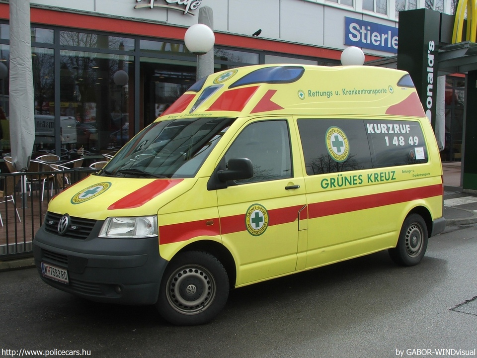 Volkswagen Transporter T5, fotó: GABOR-WINDvisual
Keywords: osztrák Ausztria mentő mentőautó W7583RD