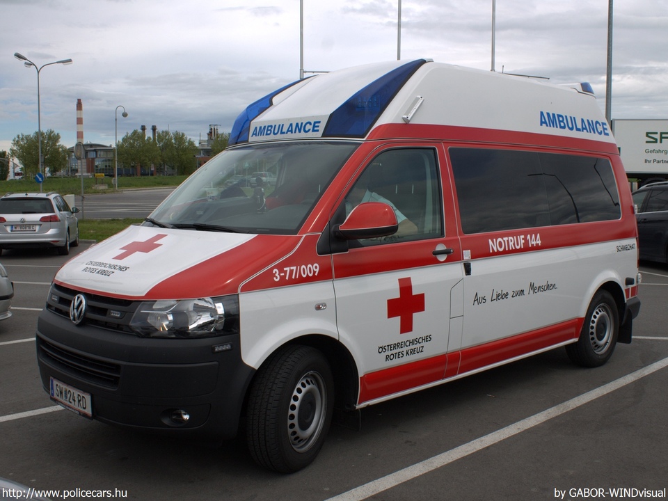 Volkswagen Transporter T5 facelift, fotó: GABOR-WINDvisual
Keywords: osztrák Ausztria mentő mentőautó SW-24RD ambulance austrian Austria