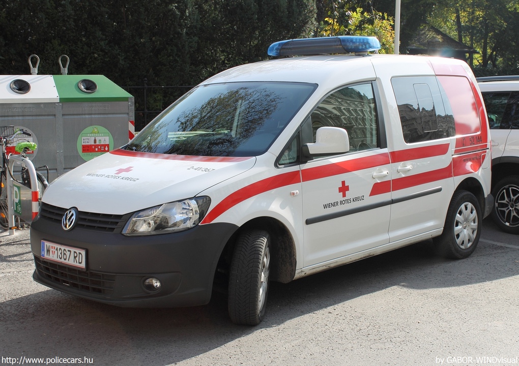 Volkswagen Caddy, Wiener Rotes Kreuz, fotó: GABOR-WINDvisual
Keywords: osztrák Ausztria mentő mentőautó ambulance austrian Austria