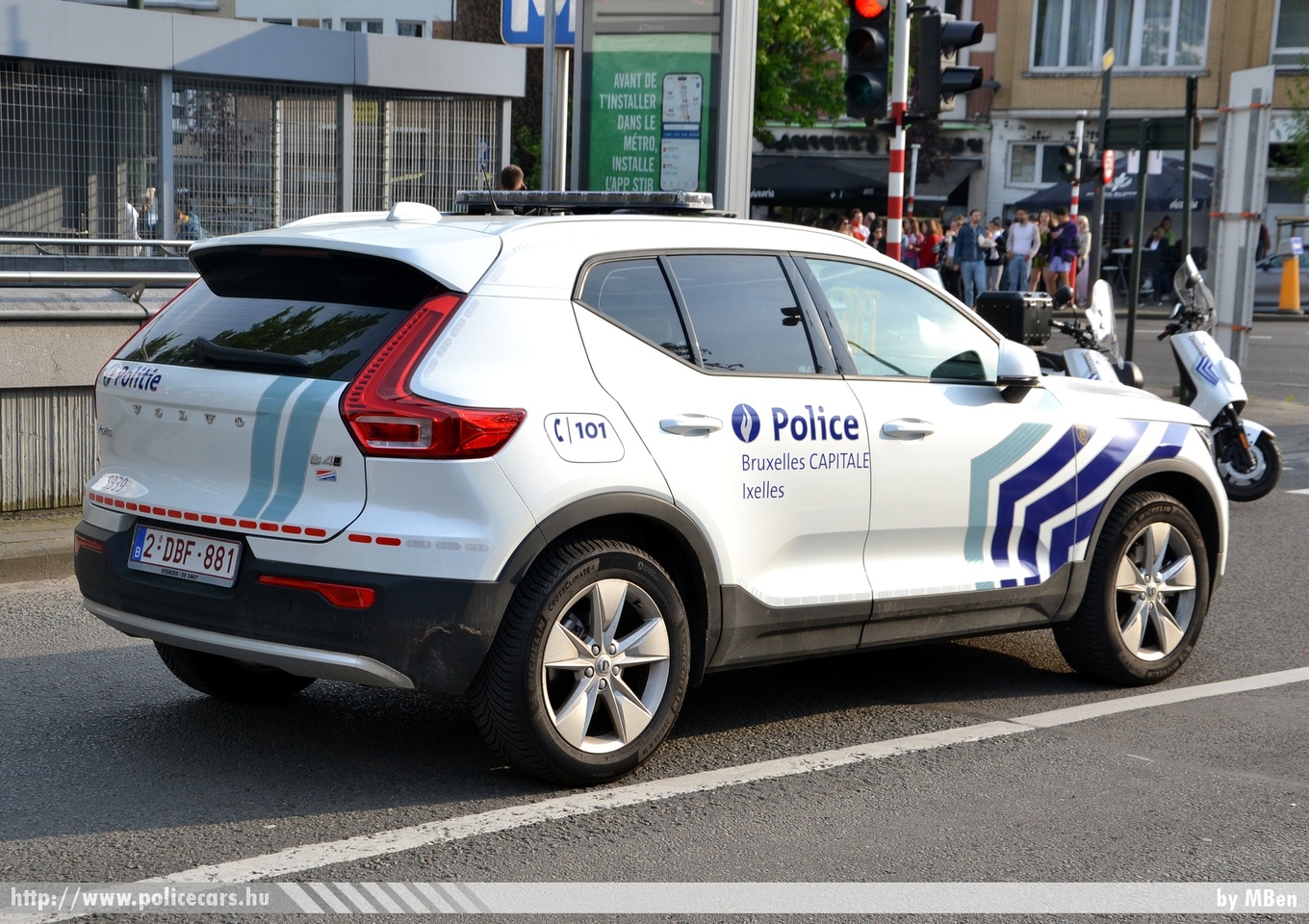 Volvo XC40, Police Bruxelles Capitale Ixelles, fotó: MBen
Keywords: belga Belgium rendőr rendőrautó rendőrség belgian police policecar