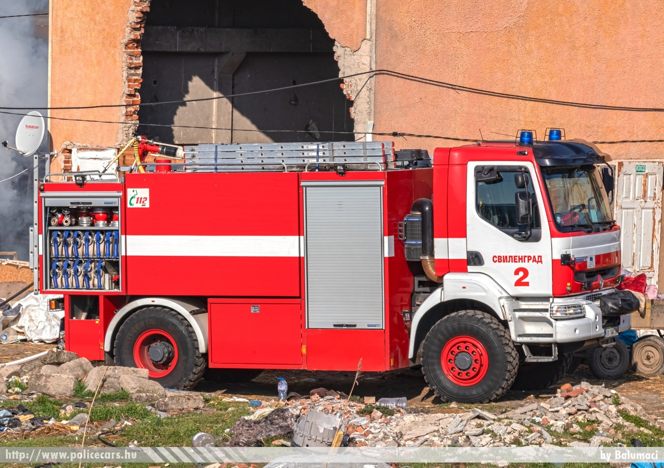 Renault, fotó: Balumaci
Keywords: bolgár Bulgária Bulgarian fire firetruck tûzoltó tûzoltóautó tûzoltóság
