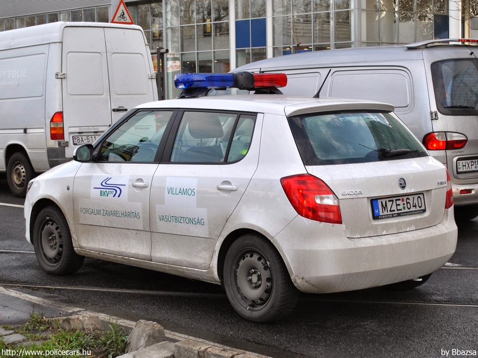 Skoda Fabia II, Budapesti Közlekedési Vállalat Zrt., fotó: Bbazsa
Keywords: BKV MZE-640