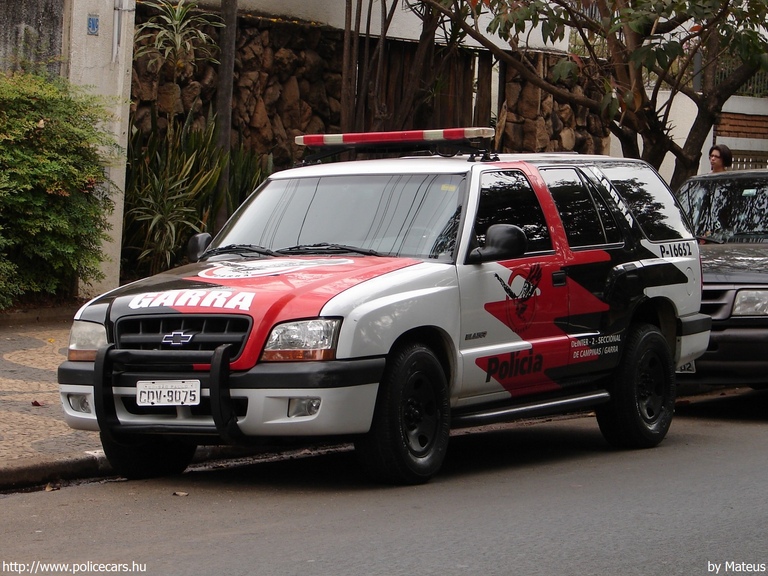 Chevrolet S-10 Blazer, fotó: Mateus
Keywords: rendőr rendőrautó rendőrség Brazília brazil