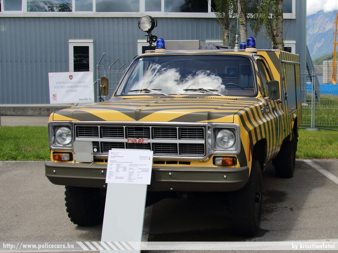 GMC, Meiringen, fotó: krisztianfotoi 
Keywords: svájc tûzoltó katonai fire dept