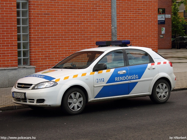Chevrolet Lacetti, fotó: HNorbert 
Keywords: rendőr rendőrautó rendőrség magyar Magyarország LOU-093 Hungary hungarian police policecar