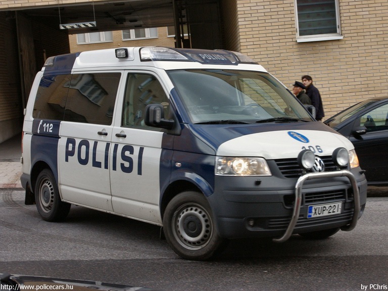 Volkswagen Transporter T5, fotó: PChris
Keywords: rendőr rendőrautó rendőrség finn Finnország