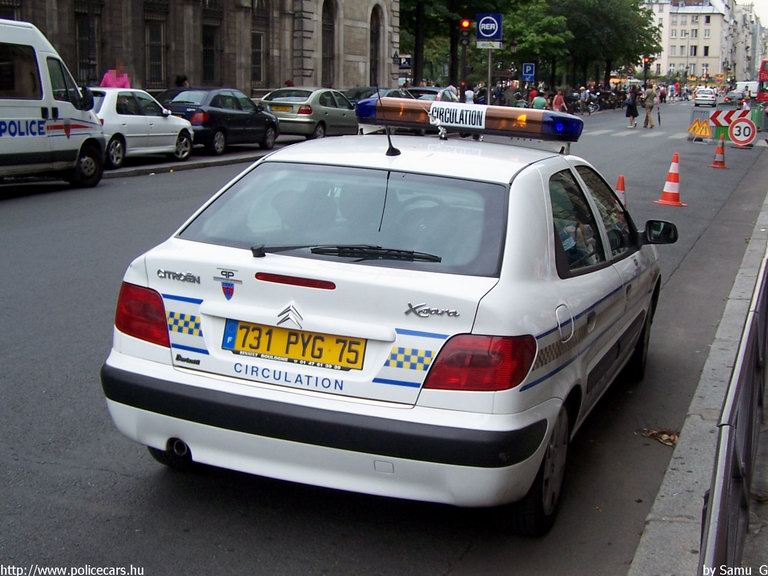 Citroen Xsara, fotó: Samu_G 
Keywords: rendőr rendőrautó rendőrség Franciaország francia