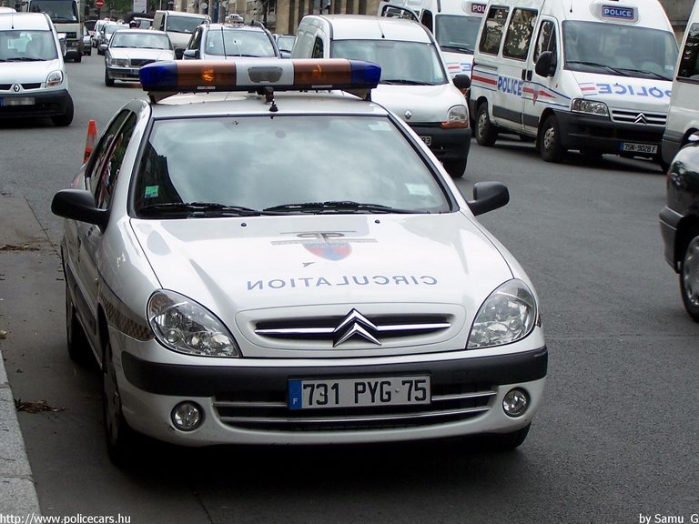 Citroen Xsara, fotó: Samu_G 
Keywords: rendőr rendőrautó rendőrség Franciaország francia