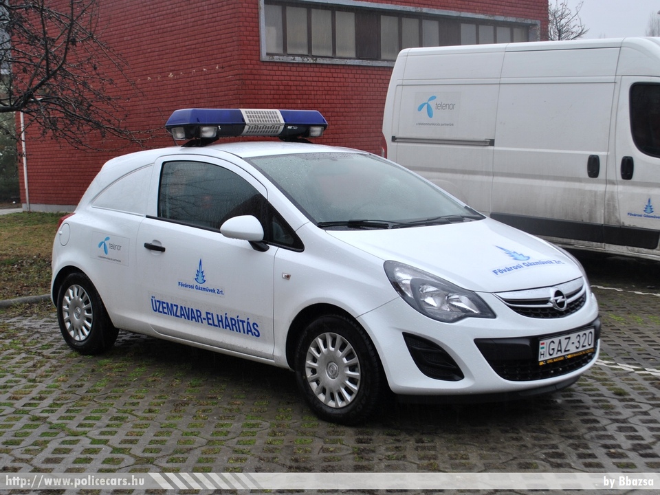 Opel Corsa Van, Fõvárosi Gázmûvek Zrt., Budapest, fotó: Bbazsa
Keywords: gáz gázmûvek magyar Magyarország GAZ-320