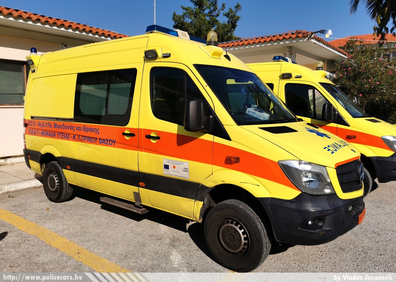 Mercedes Sprinter II facelift, Thassos, fotó: Vladan Jovanovic
Keywords: görög Görögország mentő mentőautó Greece greek ambulance