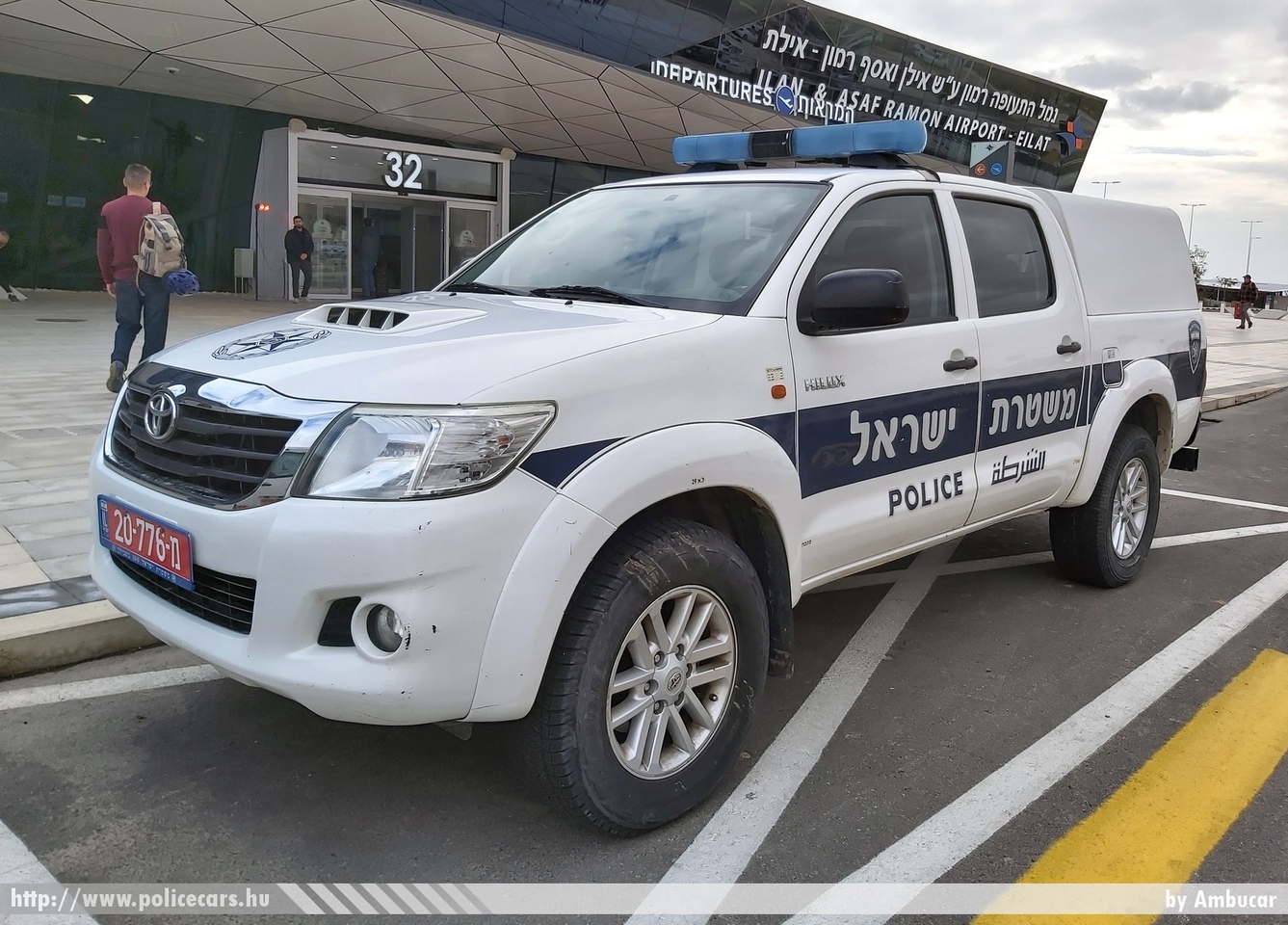 Toyota Hilux, fotó: Ambucar
Keywords: Izrael izraeli rendőr rendőrautó rendőrség police policecar