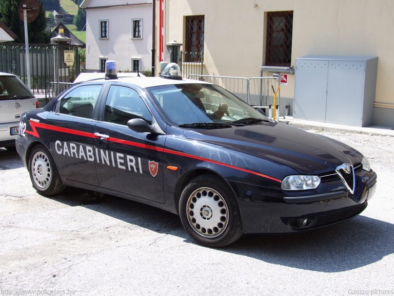 Alfa 156, fotó: Gzozzo pictures
Keywords: olasz Olaszország rendőrautó rendőrség rendőr  carabinieri 