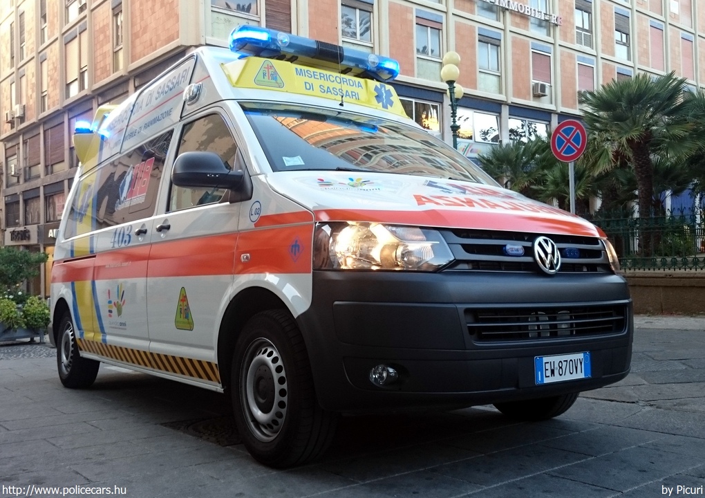 Volkswagen Transporter T5, fotó: Picuri
Keywords: ambulace olasz Olaszország mentő mentőautó Italy italian 