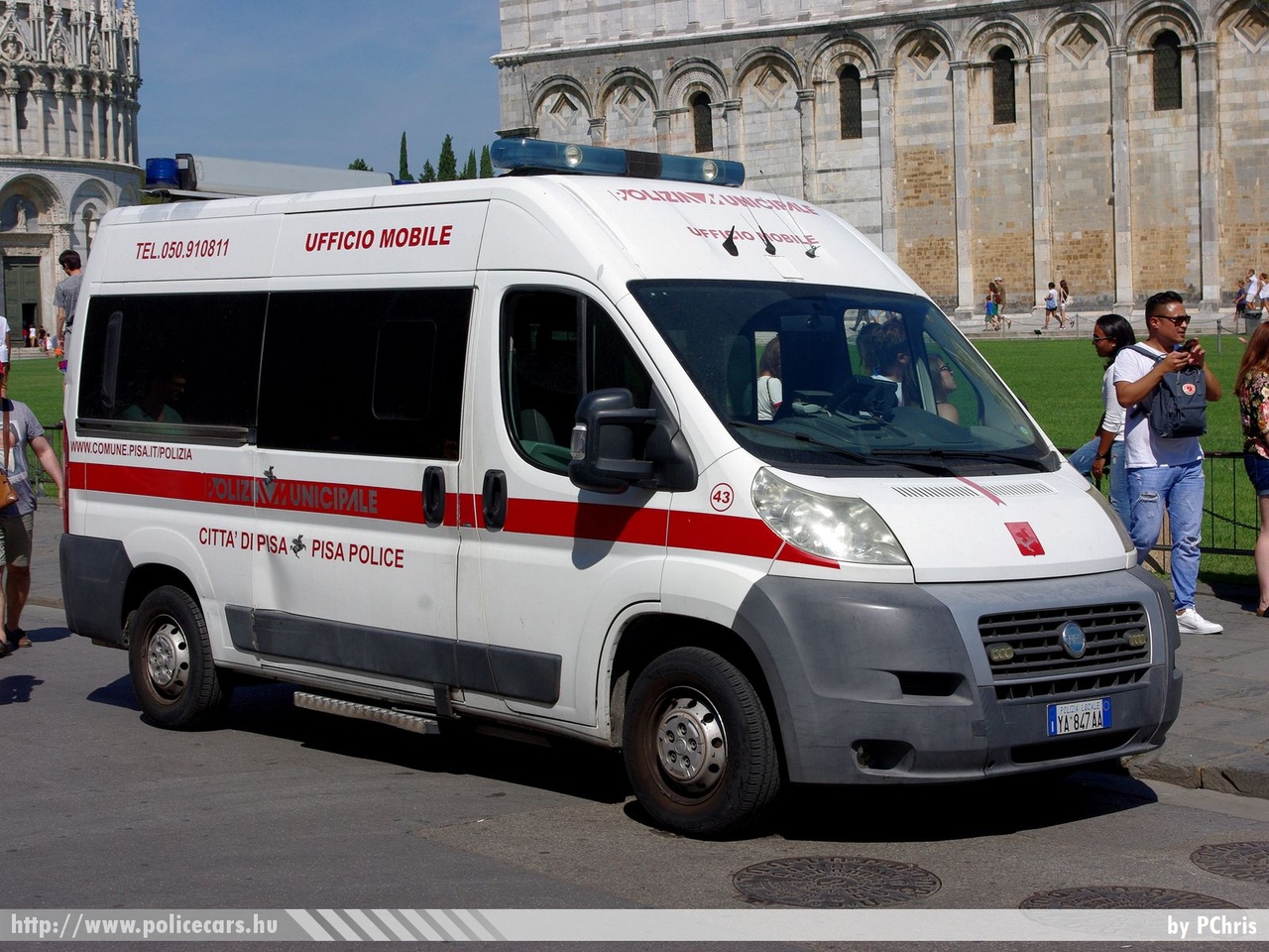 Fiat Ducato, Pisa, fotó: PChris
Keywords: olasz Olaszország rendőrautó rendőrség rendőr 