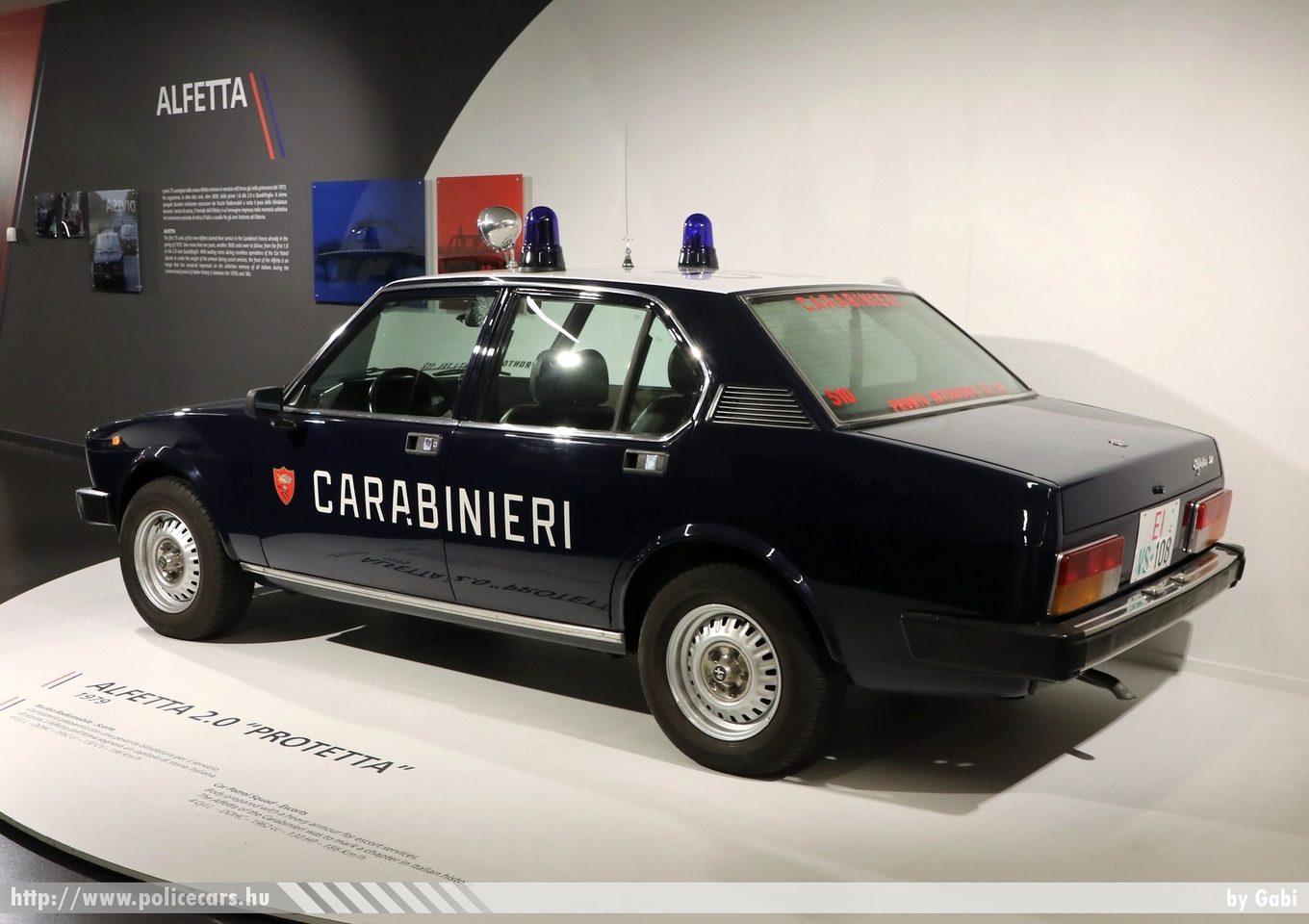 Alfa Romeo Alfetta 2.0 Protetta 1979, Carabinieri, Alfa Romeo Museum, fotó: Gabi
Keywords: rendőr rendőrautó rendőrség olasz Olaszország police policecar Italy italian katonai rendészet military