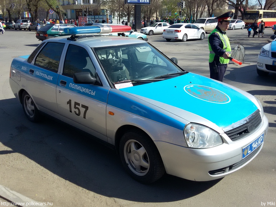 Lada VAZ 2170 Priora, fotó: Miki
Keywords: kazah Kazahsztán rendőr rendőrautó rendőrség Kazakhstan police policecar