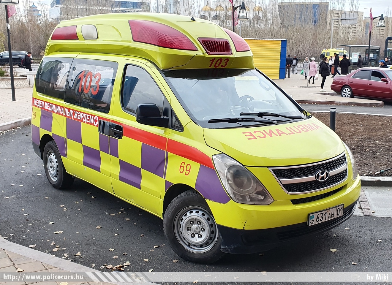 Hyundai H1, fotó: Miki
Keywords: kazah Kazahsztán mentő mentőautó kazahstan ambulance