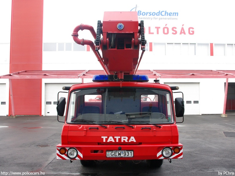 TATRA T815 PP 27-3, BorsodChem Zrt. Kazincbarcika, fotó: PChris
Keywords: tûzoltó tûzoltóautó tûzoltóság magyar Magyarország létesítményi GEW-931 fire firetruck Hungary hungarian