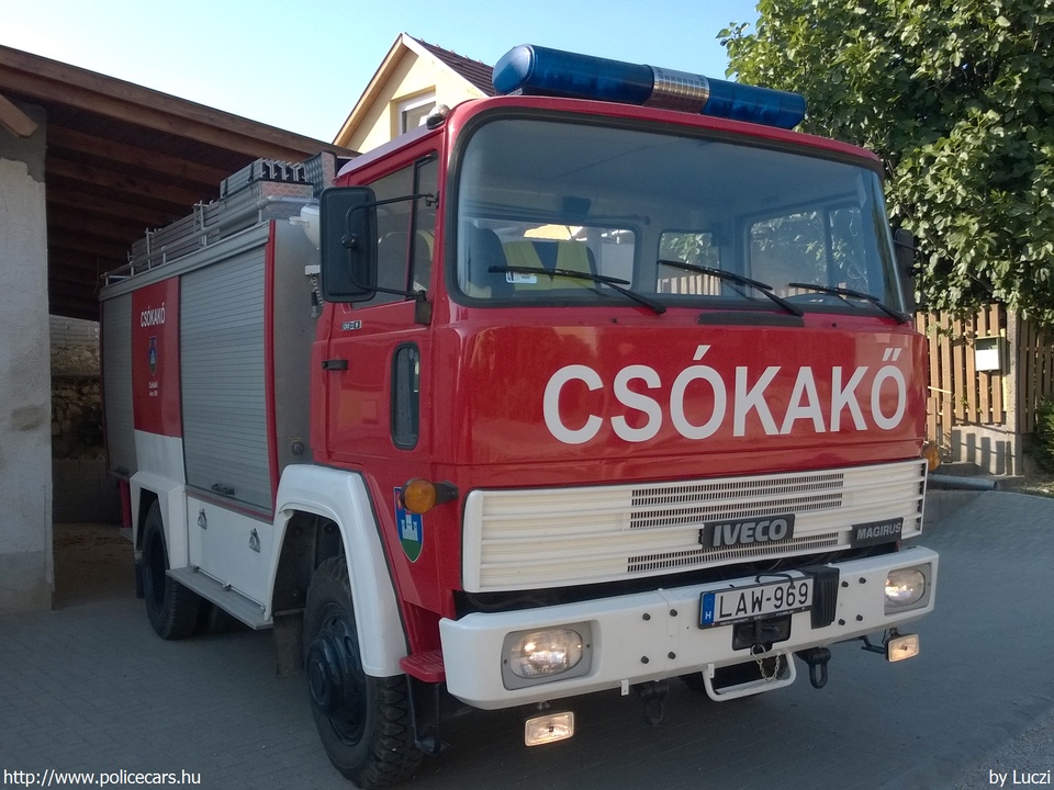 Iveco Magirus 130D9, Csókakõi Önkéntes Tûzoltó Egyesület, fotó: Luczi
Keywords: tûzoltóautó ÖTE tûzoltóság tûzoltó magyar Magyarország LAW-969 fire firetruck Hungary hungarian