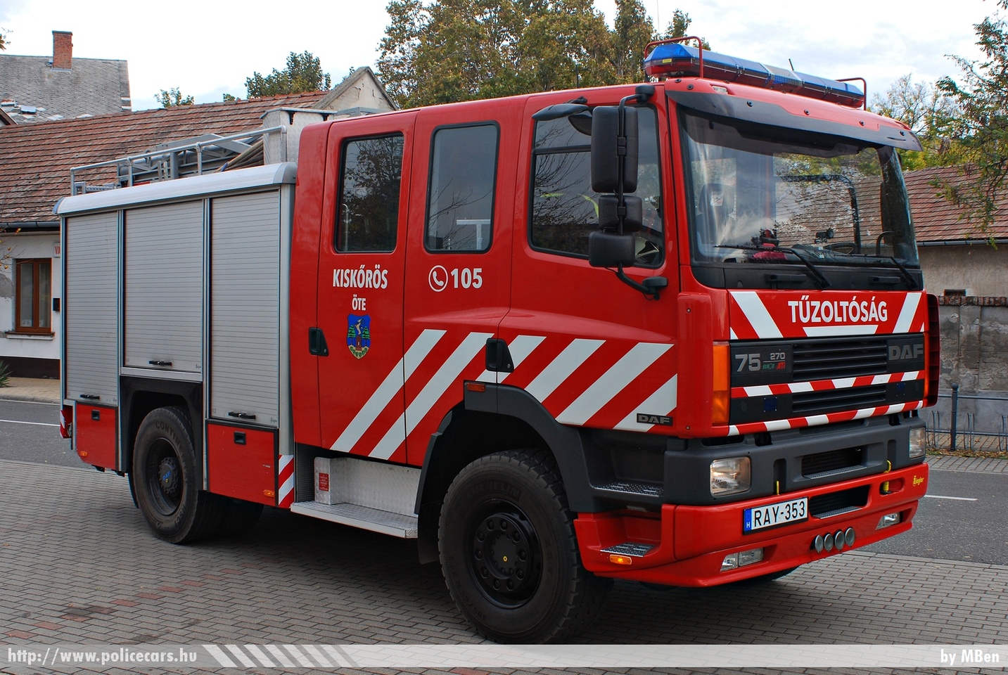 DAF FFV 75.270, Kiskõrös Város Önkéntes Tûzoltó Egyesület, fotó: MBen
Keywords: ÖTE magyar Magyarország tûzoltó tûzoltóautó tûzoltóság Hungary hungarian fire firetruck RAY-353