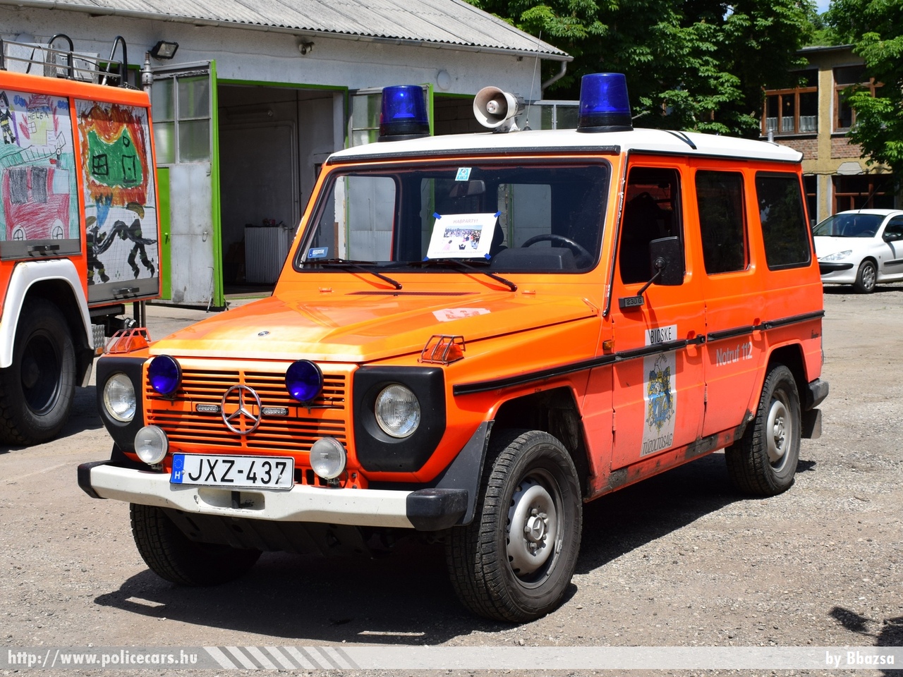 Mercedes G 230, Bicskei Önkormányzati Tûzoltóparancsnokság, fotó: Bbazsa
Keywords: tûzoltóautó tûzoltó ÖTP tûzoltóság magyar Magyarország fire firetruck Hungary hungarian JXZ-437