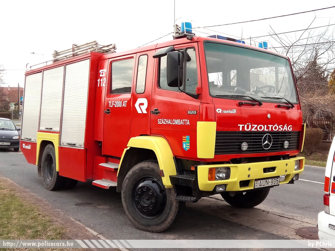 Mercedes 1120 TLF-2000 AT, Pest Megyei Speciális Mentõ És Önkéntes Tûzoltó Egyesület Százhalombatta, fotó: PChris
Keywords: ÖTE magyar Magyarország tûzoltó tûzoltóautó tûzoltóság Hungary hungarian fire firetruck AUN-995
