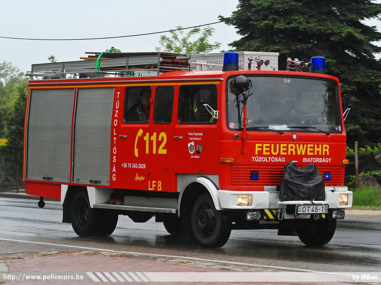 Mercedes LF8 Ziegler, Biatorbágyii Önkéntes Tûzoltó Egyesület, fotó: MBen
Keywords: tûzoltó tûzoltóautó tûzoltóság magyar Magyarország ÖTE hungarian Hungary fire firetruck OT45-19