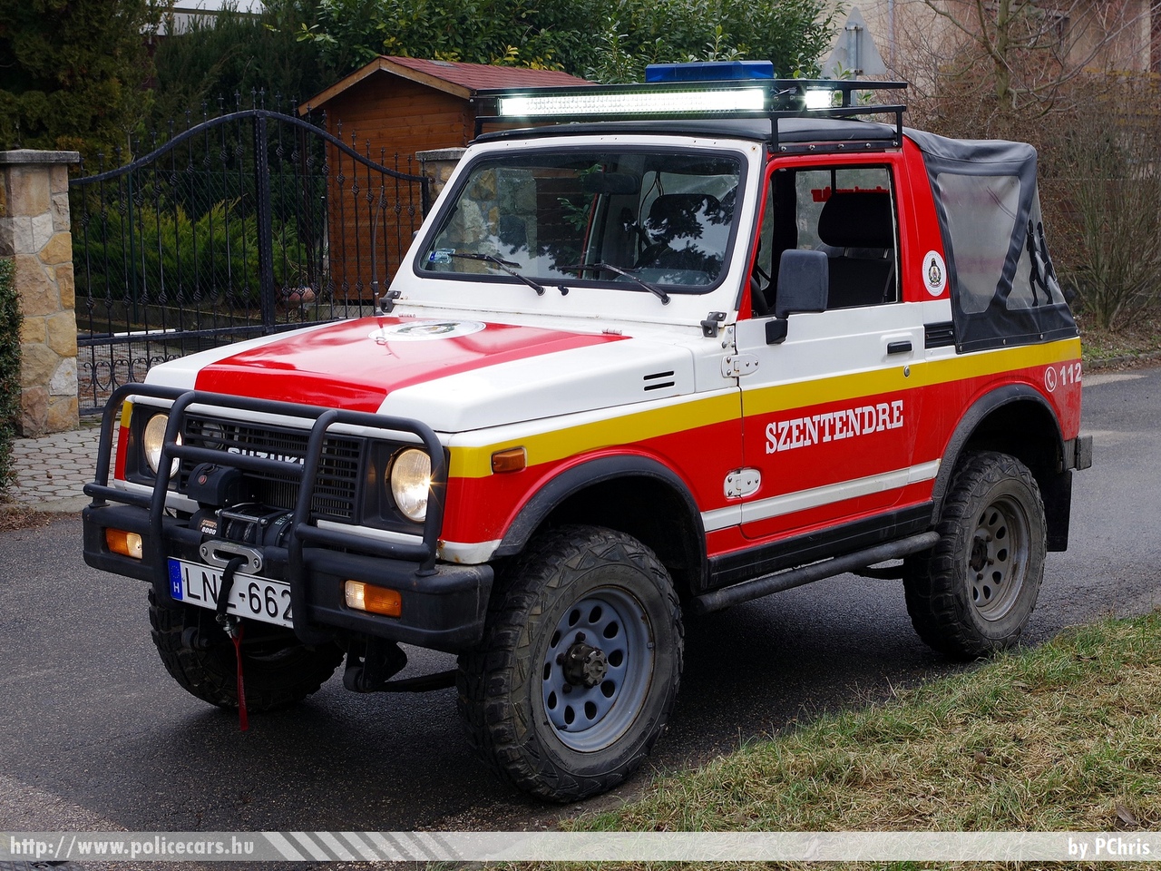 Suzuki Samurai SJ, Szentendre Város Önkéntes Tûzoltó Egyesület, fotó: PChris
Keywords: tûzoltó tûzoltóautó tûzoltóság magyar Magyarország ÖTE hungarian Hungary fire firetruck LNZ-662