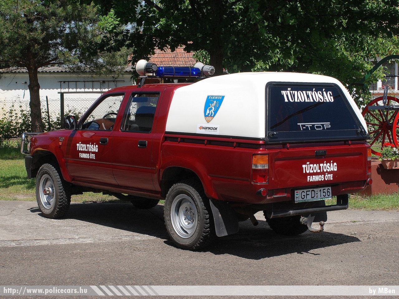 Toyota Hilux, Farmosi Önkéntes Tûzoltó Egyesület, fotó: MBen
Keywords: tûzoltó tûzoltóautó tûzoltóság magyar Magyarország ÖTE hungarian Hungary fire firetruck GFD-156