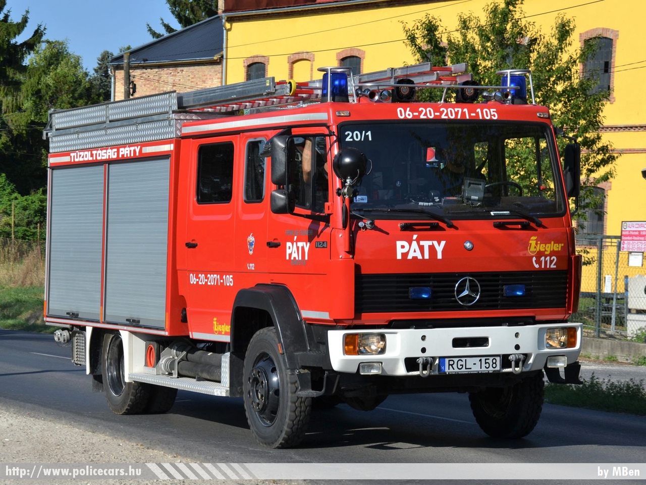 Mercedes-Benz 1124 Ziegler, Páty Község Tűzoltó Egyesülete, fotó: MBen
Keywords: ÖTE magyar Magyarország tűzoltó tűzoltóautó tűzoltóság Hungary hungarian fire firetruck RGL-158