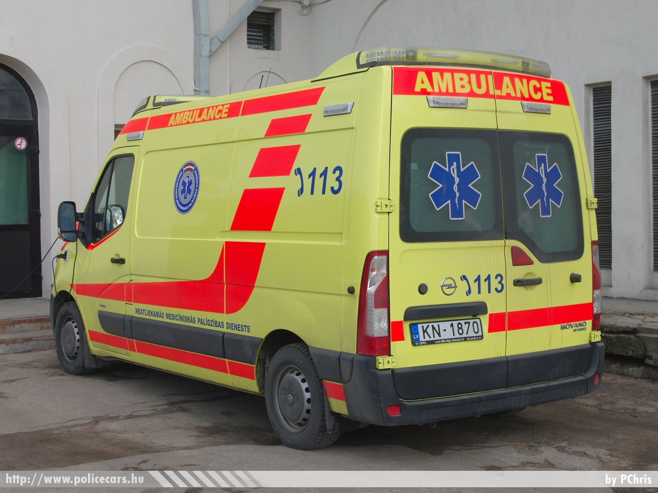 Opel Movano, fotó: PChris
Keywords: lett Lettország mentő mentőautó Latvia latvian ambulance