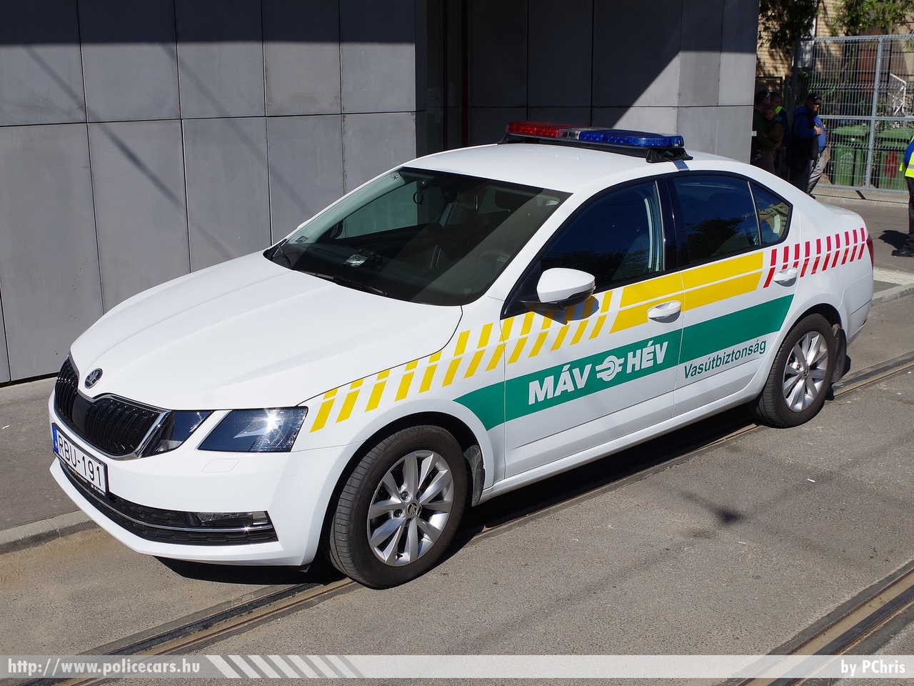 Skoda Octavia III Facelift, MÁV-HÉV Helyiérdekû Vasút Zrt., fotó: PChris
Keywords: MÁV RBU-191