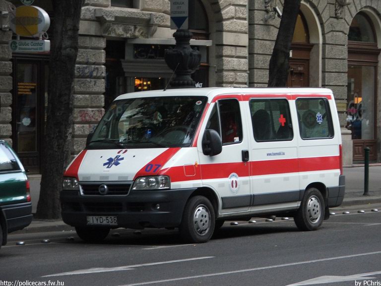 Fiat Ducato, HAEMOBIL Egészségügyi Szolgáltató Kht., fotó: PChris
Keywords: mentő magyar Magyarország mentőautó IYD-536