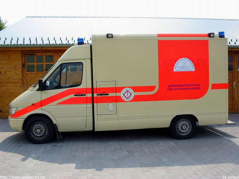 Mercedes-Benz Sprinter 312D, Gól-Diatrans Kft. Betegszállító Szolgálat, fotó: ambul
Keywords: mentő magyar Magyarország mentőautó