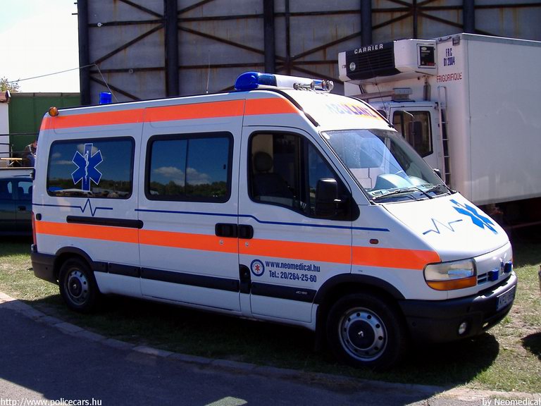 Renault Master, Neomedical Egészségügyi és Szolgáltató Bt., fotó: Neomedical
Keywords: mentő mentőautó magyar Magyarország KFL-669