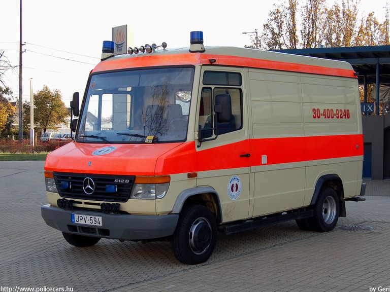 Mercedes-Benz Vario 512D, HAEMOBIL Egészségügyi Szolgáltató Kht., fotó: Geri
Keywords: mentő magyar Magyarország mentőautó JPV-594