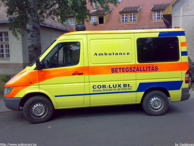Mercedes-Benz Sprinter 213 CDI, Cor-Lux Bt., Kisvárda, fotó: Zseblovag
Keywords: mentő magyar magyarország mentőautó KOK-275