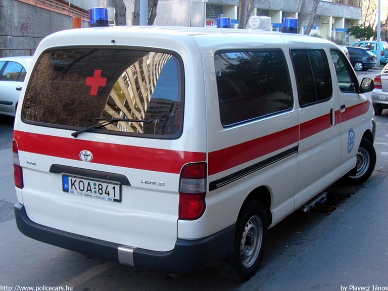 Toyota Hiace, DIA-SPEED Egészségügyi és Szolgáltató Bt., fotó: Plavecz János
Keywords: mentő magyar Magyarország mentőautó KOA-841