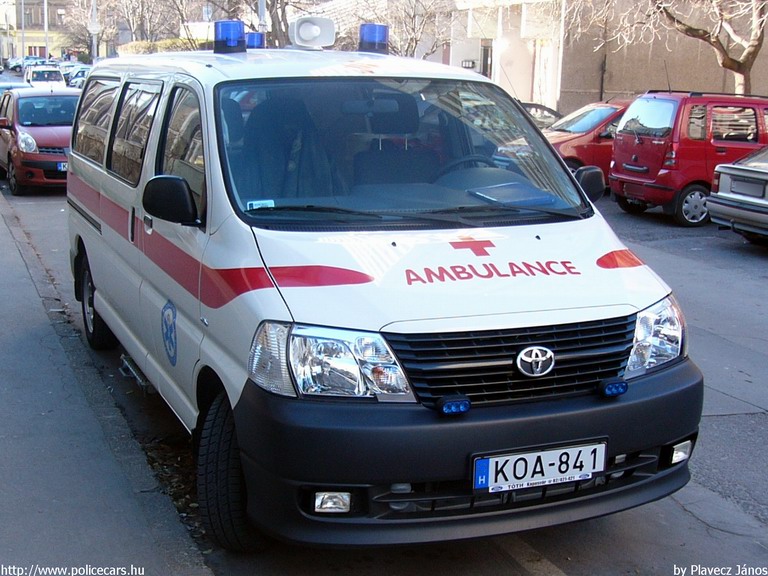 Toyota Hiace, DIA-SPEED Egészségügyi és Szolgáltató Bt., fotó: Plavecz János
Keywords: mentő magyar Magyarország mentőautó KOA-841