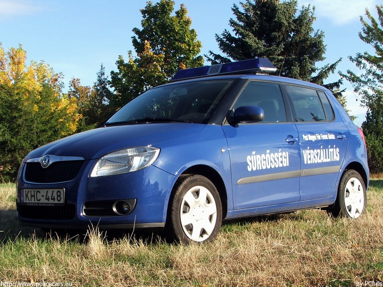 Skoda Fabia II, Pest Megyei Flór Ferenc Kórház, vérszállítás, fotó: PChris
Keywords: mentő magyar Magyarország mentőautó KHC-448
