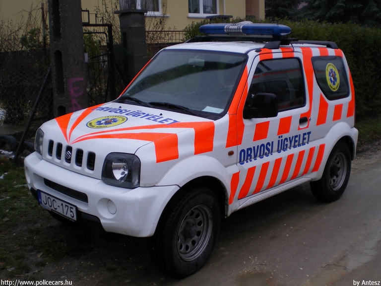 Suzuki Jimny, Érd, orvosi ügyelet, International Ambulance, fotó: Antesz
Keywords: mentő magyar Magyarország mentőautó JOC-175