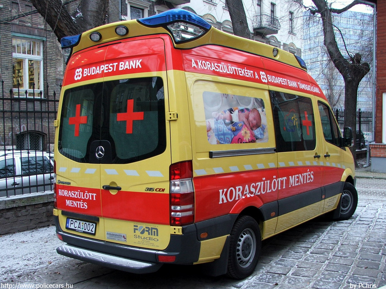 Mercedes-Benz Sprinter II 315 CDI, Budapest, Peter Cerny Alapítvány, koraszülöttmentõ, fotó: PChris
Keywords: mentő magyar Magyarország mentőautó PCA-002