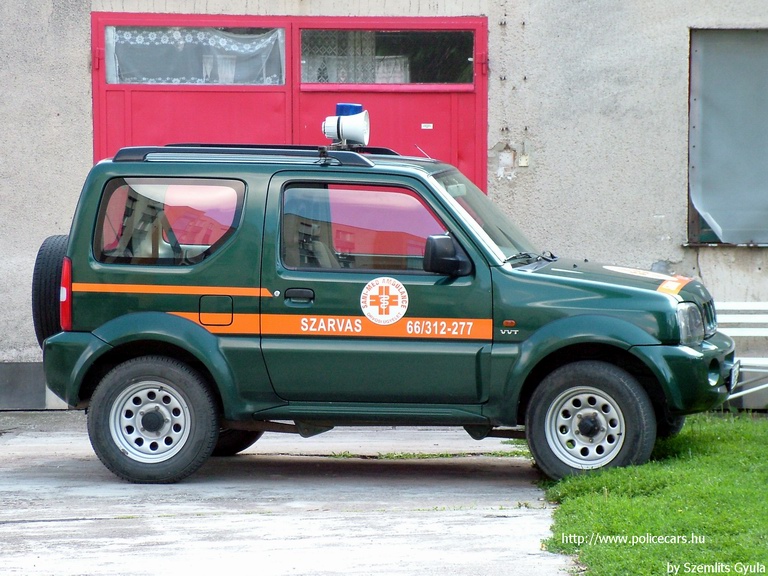 Suzuki Jimny, orvosi ügyelet, Szarvas, SANI-MED, fotó: Szemlits Gyula
Keywords: mentő mentőautó magyar Magyarország JVB-123