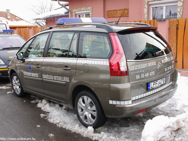 Citroen C4 Picasso, orvosi ügyelet, Készenléti Mentõk Kft., fotó: PChris
Keywords: mentő mentőautó magyar Magyarország LPF-478