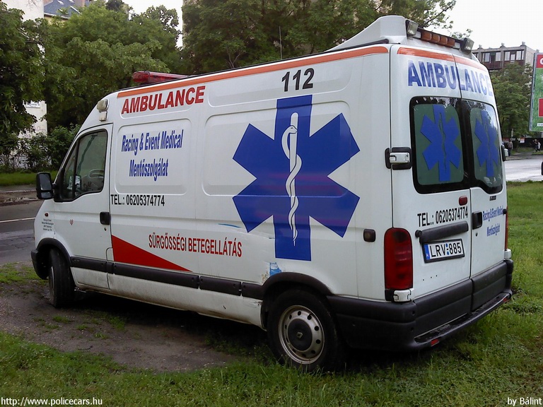 Renault Master, Racing&Event Medical Mentõszolgálat, fotó: Bálint
Keywords: mentő mentőautó magyar Magyarország LRV-885