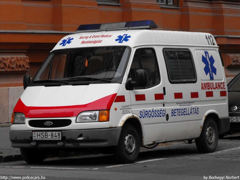 Ford Transit, Racing&Event Medical Mentõszolgálat, fotó: Borhegyi Norbert
Keywords: mentő mentőautó magyar Magyarország HSB-848