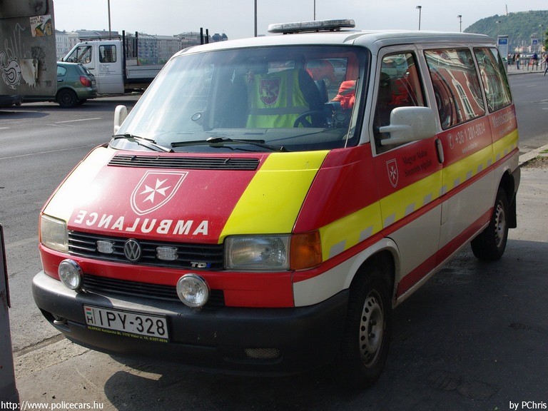 Volkswagen Transporter T4, Magyar Máltai Szeretetszolgálat Mentõszolgálat, fotó: PChris
Keywords: mentő magyar Magyarország mentőautó IPY-328